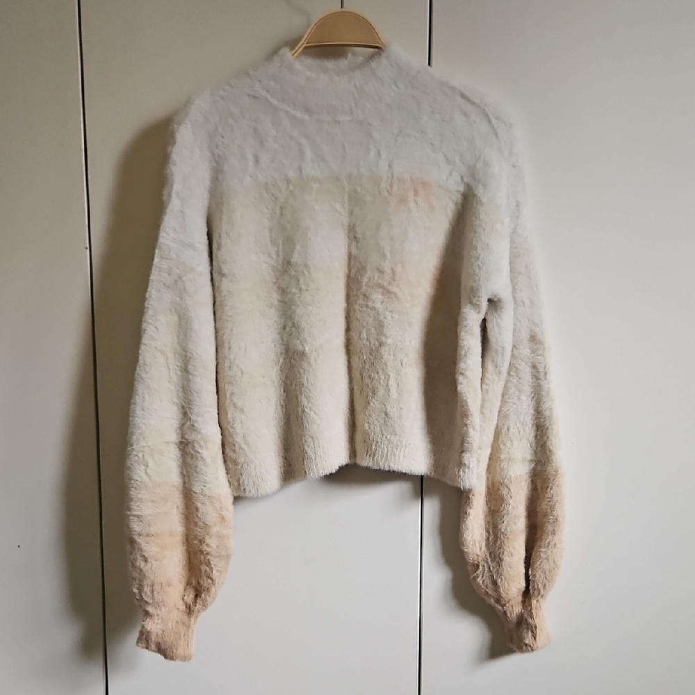 Wild Fable Cream and Tan Teddy Jacket